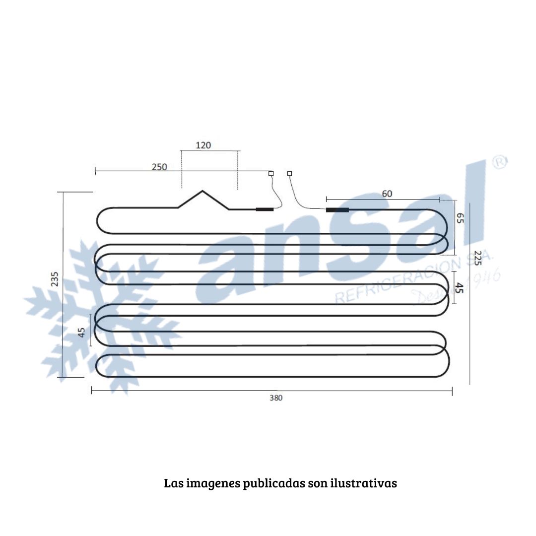 Extension 2m Coaxial 60/10mm D003202424 