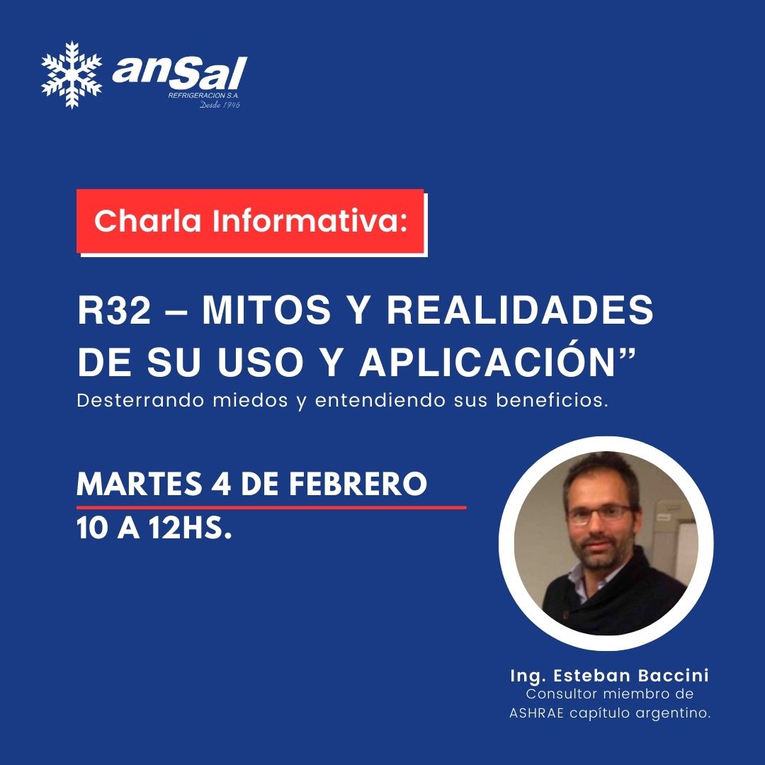 Charla informativa: R32 Mitos y Realidades de su uso y aplicacin.